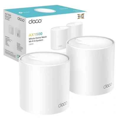 Image of TP Link Deco X10 AX1500 Whole Home Dual Band Mesh Wi Fi 6 System, AI Driven, Coverage up to 3900ft²,Connect 120 devices,Idea for Gaming&amp;4K, Easy Setup, Works with Alexa and Google home,Pack of 2