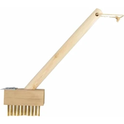 Image of Wire Brush Patio Weed Garden Remover Tool Block Paving Long Handle Broom For Cleaning Grout Removing Weeds Moss Un Wanted Roots Driveway (1Pc)
