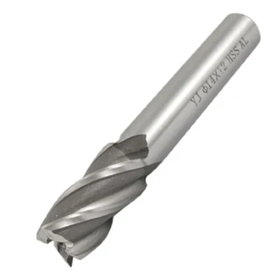 Image of sourcingmap 12mmx14mmx26mmx82mm Machining Cutting Tool Helical Groove 4 Flute Straight Shank Milling Cutter End Mill