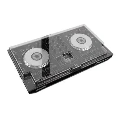 Image of Decksaver LE Cover for Pioneer DJ DDJ SB3 Super Durable Polycarbonate Protective lid in Smoked Clear Colour, Made The UK DJs&#039; Choice Unbeatable Protection