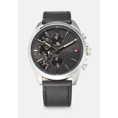 Image of Tommy Hilfiger Baker Chronograph watch, Men&#039;s, Size: One Size, Black/grey