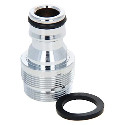 Image of Othmro Garden Hose Quick Connect Nickel plated Water Fitting Connectors M22 Male Threaded Adapter 1pcs