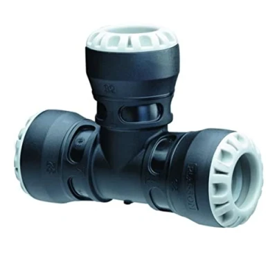 Image of MDPE Pipe Fitting Push Fit Tee 90 20mm