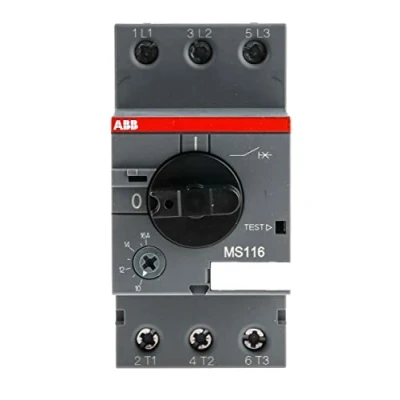 Image of ABB MS116 16 Manual Motor Starter, 45mm width, 3 Pole, 690 V, 50 60Hz (ABB1SAM250000R1011)