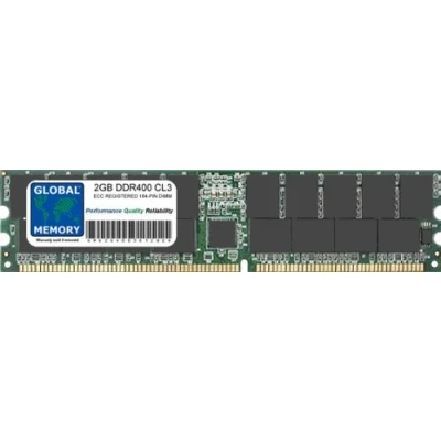 Image of 2GB DDR 400MHz PC3200 184 PIN ECC REGISTERED DIMM (RDIMM) MEMORY RAM COMPATIBLE WITH SERVERS/WORKSTATIONS/MOTHERBOARDS