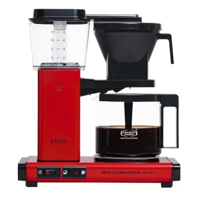 Image of Moccamaster KBG Select, Filter Coffee Machine, Machines, Red, UK Plug, 1.25 Liters