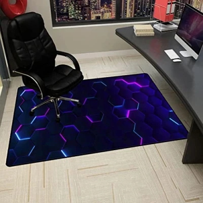 Image of Floor Protector Chair Mat 90*140cm Gaming Anti Slip Mats Hard Non Office For Low Pile Carpet Desk Chairmats