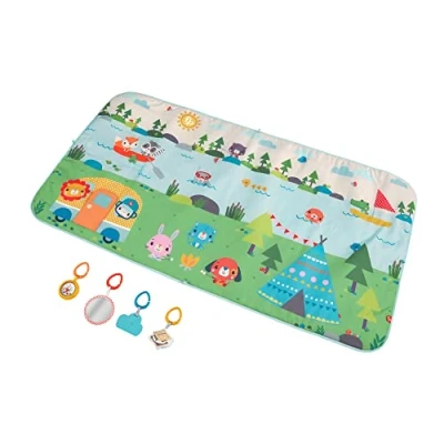 Image of Fisher Price Extra Big Adventures Play Mat, 60 inch long activity mat with toys for newborns and infants, GXR53