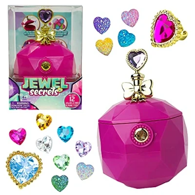 Image of Jewel Secrets Ring Set For Dress Up Make Your Own Jewellery, Gems Inside Magic Stones