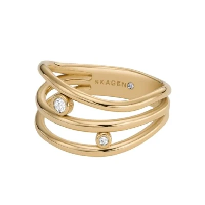 Image of Skagen Ring Jewelry SKJ1763710 19 Brand, Estándar, Metal, No Gemstone