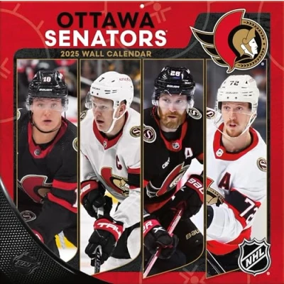 Image of TURNER SPORTS Ottawa Senators 2025 12x12 Team Wall Calendar (25998011950)