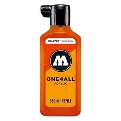 Image of Molotow MO692085 Refill ONE4ALL Ink for Permanent Marker 180 ml Dare Orange