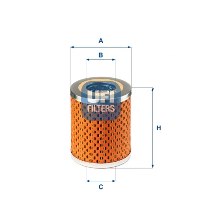 Image of 26540183 Oil Filter UFI 25.413.00 Insert TRIUMPH: TR 7 Coupe, Dolomite Saloon, AUSTIN: Mini Estate