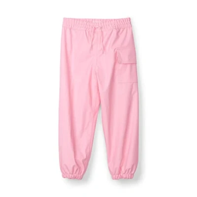 Image of Hatley Unisex Kids Splash Pants Rain Trouser, Classic Pink, 2 Years UK