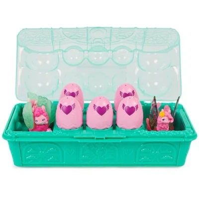 Image of HATCHIMALS CollEGGtibles, Rainbow cation Llama Family Carton with Surprise Playset, 10 Characters, 2 Accessories, Kids’ Toys for Girls Ages 5 and Up