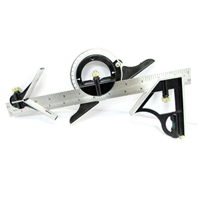 Image of Toolzone 12&quot; Combination Square &amp; Protractor
