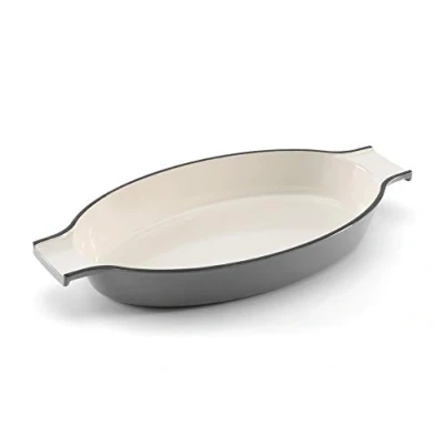 Image of Samuel Groves Enamel Cast Iron Gratin Dish 36cm