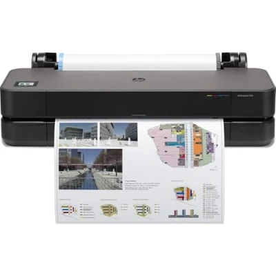 Image of HP DesignJet T250 Large Format Plotter Printer 24in up to A1 , Mobile Printing, Wi Fi, Gigabit Ethernet, Hi Speed USB 2.0, 2 year warranty (5HB06A)