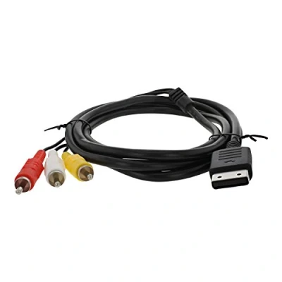 Image of ZedLabz 1.8m replacement composite RCA AV TV display cable lead wire for Sega Dreamcast 6FT