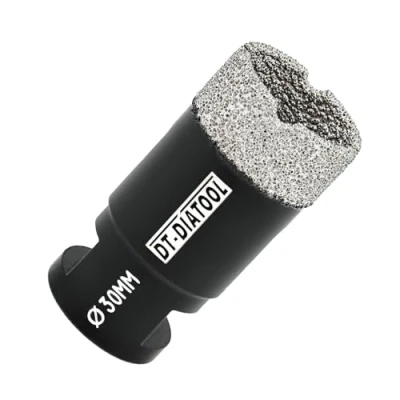 Image of DT DIATOOL Diamond Drill Bit 30mm Hole Saw for Dry Drilling Tile Porcelain Marble Ceramic Granite