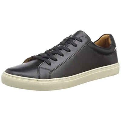 Image of Hush Puppies Men&#039;s Colton Sneaker, Black, 9 UK