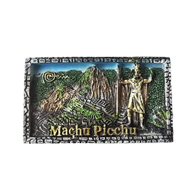 Image of 3D Machu Picchu Peru Refrigerator Fridge Magnet Tourist Souvenirs Handmade Resin Craft Magnetic Stickers Home Kitchen Decoration Travel Gift
