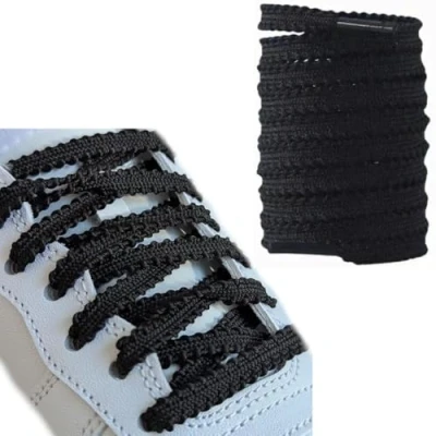 Image of Shark Tooth Laces, Running Shoe 120cm (Black)