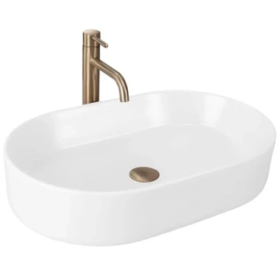 Image of REA U9661 Beige Bathroom Sink Made of Ceramic Nadia 60 matt