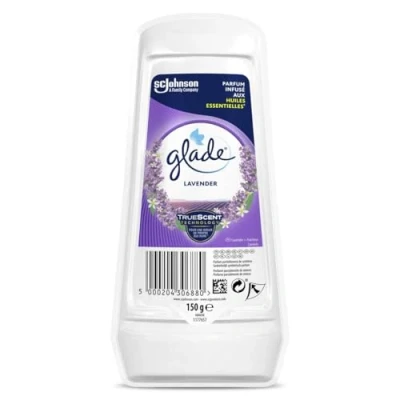 Image of Glade® Long Lasting Air Freshener Gel for Bathrooms Cabinets and Small Spaces Lavender Fragrance Essential Oils 1 Unit