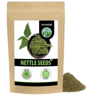 Image of nettle seeds (250g, 8.8oz), 100% natural, natural without additives, vegan