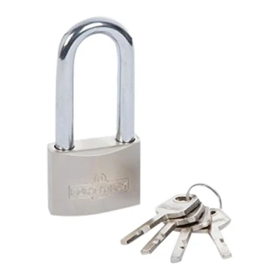 Image of Fort Knox 77004 50 mm Satin Finish Long Shackle Padlock Gold