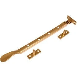 Image of Ironmongery World Polished Brass Heavy Window Casement Stay 250mm / 10&quot;