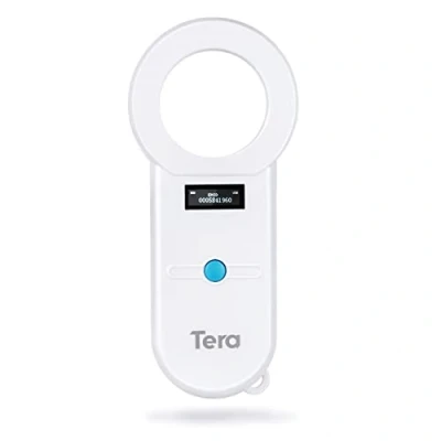 Image of Tera Pet Microchip Reader Scanner RFID Portable Animal Chip ID with OLED Display Screen Rechargeable Data Storage Tag Supports EMID FDX B(ISO11784/85) for Dog Pig Management H01