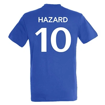 Image of Eden Hazard Chelsea FC Official Collection Men&#039;s T Shirt, girls, blue, 10 Years