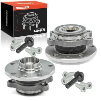 Image of Frankberg 2x Wheel Bearing Hub Front Left Right Compatible with A1 8X1 8XK 2011 2018 A3 8P1 8P7 8PA 2003 2013 Q3 8UB 8UG C.a.d.d.y P.a.s.s.a.t Replace# 1T0498621