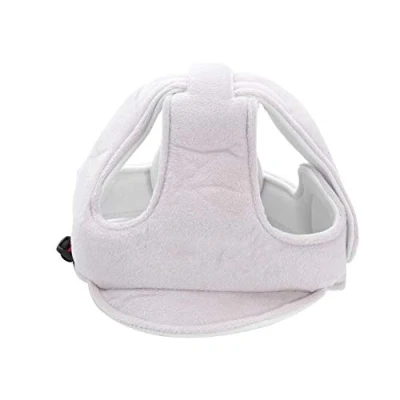Image of Infant Baby Toddler Safety Helmet Adjustable Protective Headguard Harnesses Cap Head Protection Cushion Bonnet Hat with Lovely Cartoon Animals Pattern for Biking Walking Cra