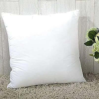 Image of AMBERLINNEN LTD Luxury Duck Feather Cushion Pad Inner Insert,100% Natural Cotton Anti Dust Mite And Down Proof Cover Non Allergenic Machine Washable (20&#039;&#039; x 20&#039;&#039; (50CM 50CM))