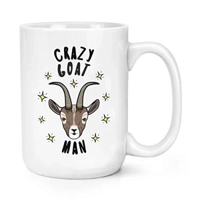 Image of Crazy Goat Man Stars 15oz Large Mug Cup