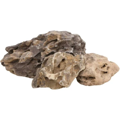 Image of vidaXL Grey Dragon Stones, 25 kg, Suitable for Aquariums, Micro Landscaping, Garden Landscaping and Bonsai Displays