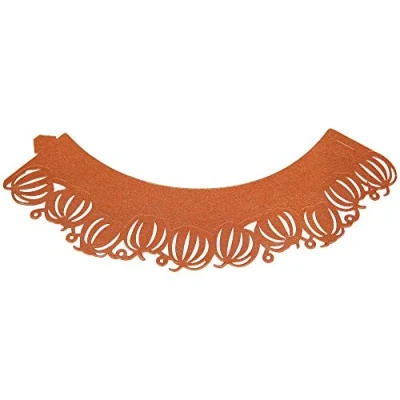 Image of PME Orange Pumpkins Cupcake Wrappers, Pack of 12