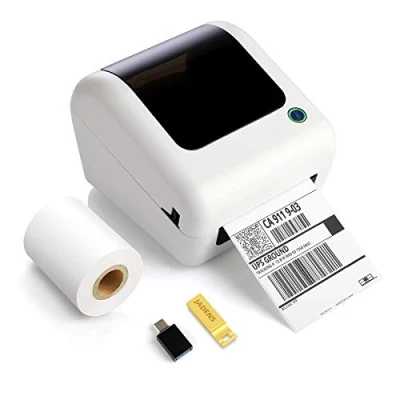 Image of JADENS Bluetooth Shipping Label Printer, Thermal Printer for Address Postage Small Business, 4x6 Maker Machine iPhone &amp; Andriod, Compatible with Hermes, Royal Mail, EBay, Amazon, Etsy