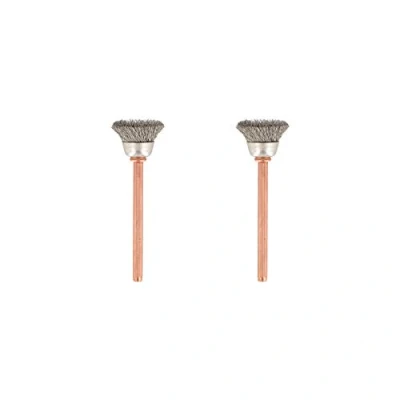 Image of Dremel 531 Stainless Steel Brush Accessory Set, 2 Brushes (13 mm) for Cleaning Corrosive Resistant Materials