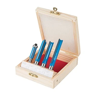 Image of Silverline 250589 Kitchen Router Bit Set 4pce 12 and 8 mm