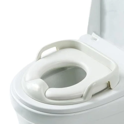 Image of Baby Potty Training seat for Boys and Girls with Handles,Potty Seat, Fits Round Oval Toilets,White Kids Toilet