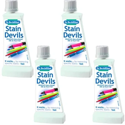 Image of Dr Beckmann Stain Devils Ballpoint Ink &amp; Felt Tip Remover (4 x 50ml)