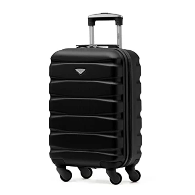 Image of Flight Knight Lightweight 4 Wheel ABS Hard Case Suitcases Cabin Carry On Hand Luggage Approved for Over 100 Airlines Including easyJet, British Airways, RyanAir, Virgin Atlantic, Emirates