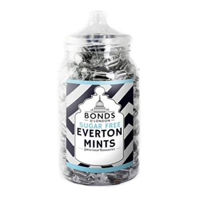 Image of Bonds of London Sugar Free Everton Mints Jar, Vegetarian, 2 Kg (Pack 1)