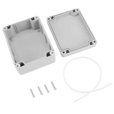 Image of HaseM Junction Box, 90 * 60 36Mm Electrical Project Box IP65 Waterproof Dustproof ABS Plastic Enclosure Case Easy to Carry Tool for Indoor Outdoor Use (115 55mm)