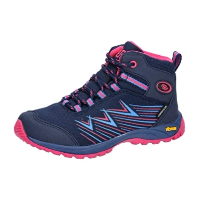 Image of Brütting Chesna High Cross Country Running Shoe, Marine/Blau/Pink, 5 UK