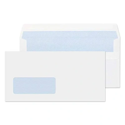 Image of Blake TS 130129 DL Purely Everyday Self Seal Envelope, 80gsm, 110mm x 220mm, White, Pack of 50